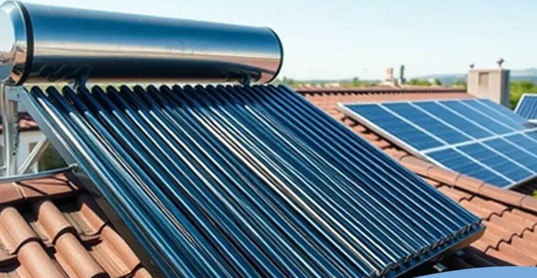 Aquecedor solar instalado
